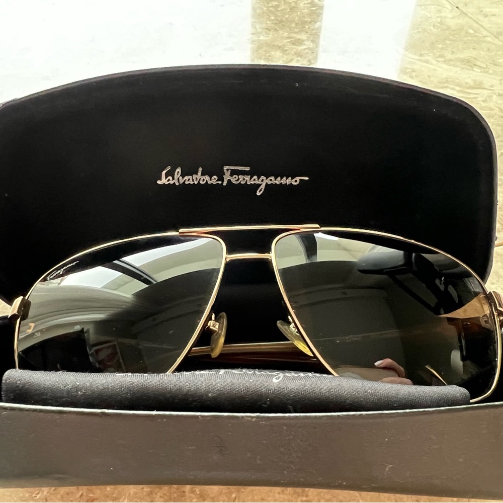 Salvatore Ferragamo Sunglasses SF122SAP 716 Gold